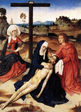 Dirk Bouts Painting - The Lamentation Of Christ Netherlandish Dirk Bouts